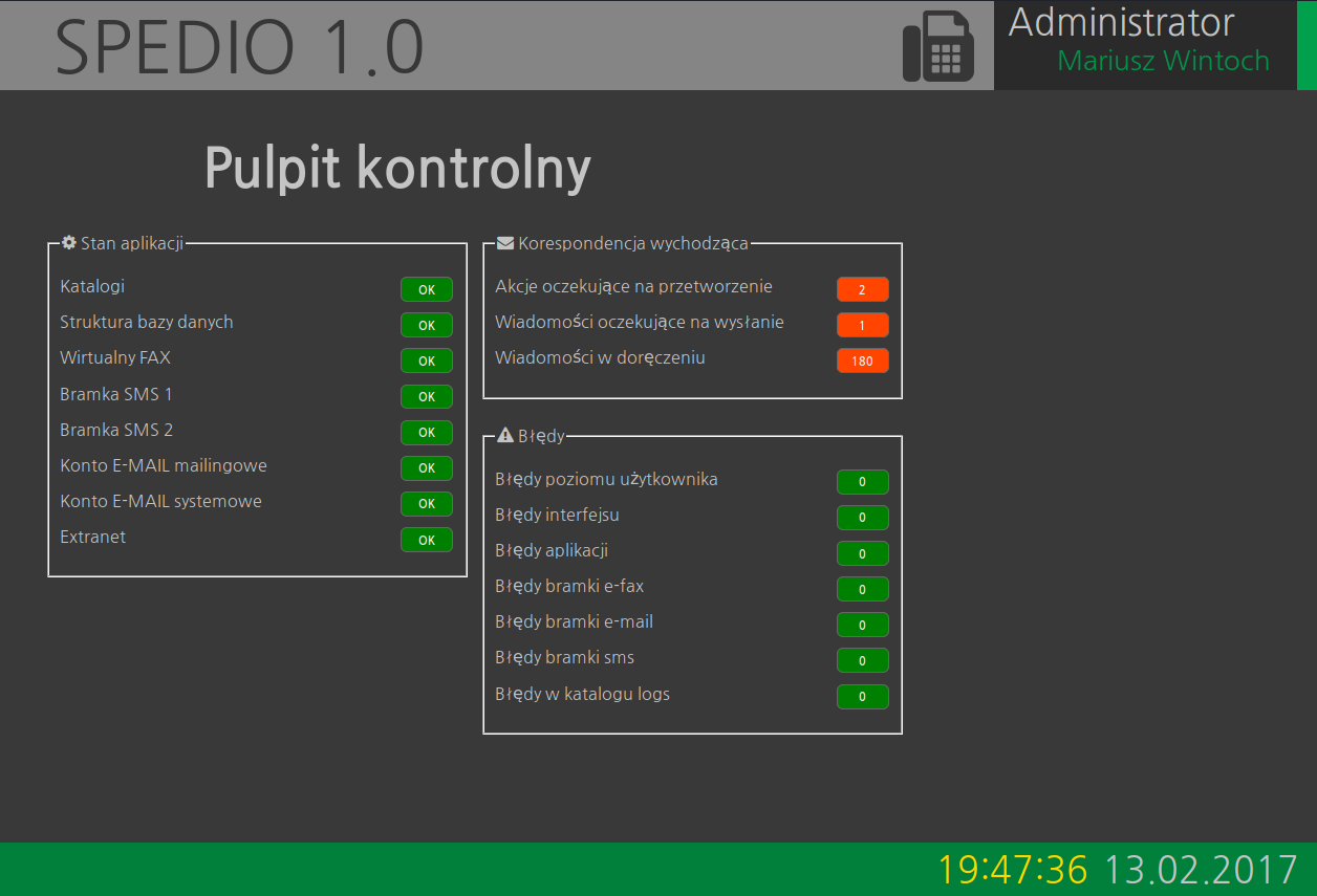 SpedioDashboard